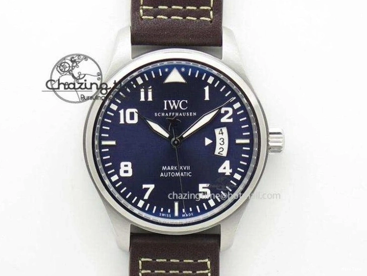MIROTIME 0519 UrbanChic Pilot Chrono 2016 IW377714 ZF 1:1 Best Edition Blue Dial On SS Bracelet A7750 V 7272